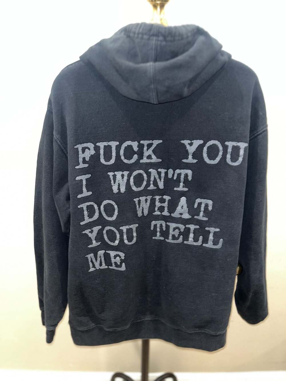 Rage Against The Machine Hoodie Vintage F You I won’t do what you tell me